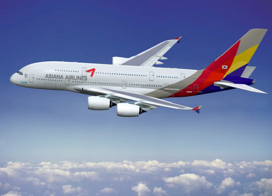 아시아나항공 항공기.